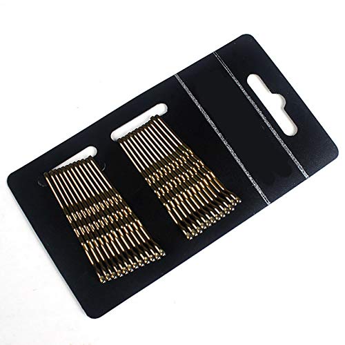 24-Piece Hair Clip Set for Women & Girls - Bobby Pins, Curly Wavy Hair Grips, Styling Accessories in Light Grey & Gold - Perfect for Parties, Weddings & Everyday Hairstyles
