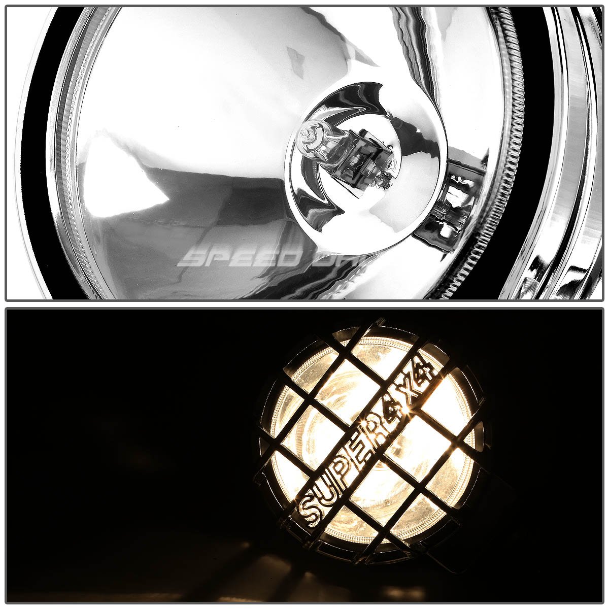 3 Inch Black Bull Bar & 6 Inch Chrome Fog Lights for Chevy C/K-Series GMT400 Trucks - Off-Road Protection & Enhanced Visibility