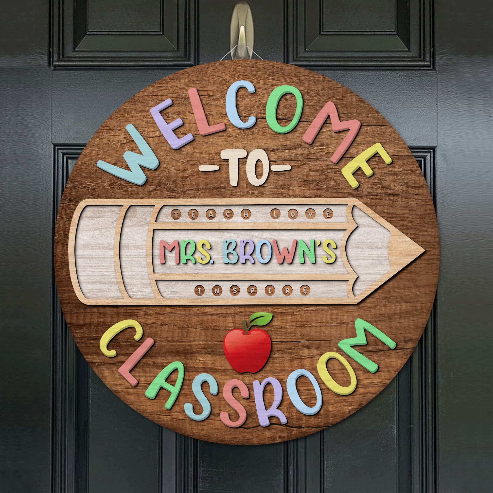 Personalized Teacher Door Signs - Custom Classroom Decor for Back to School