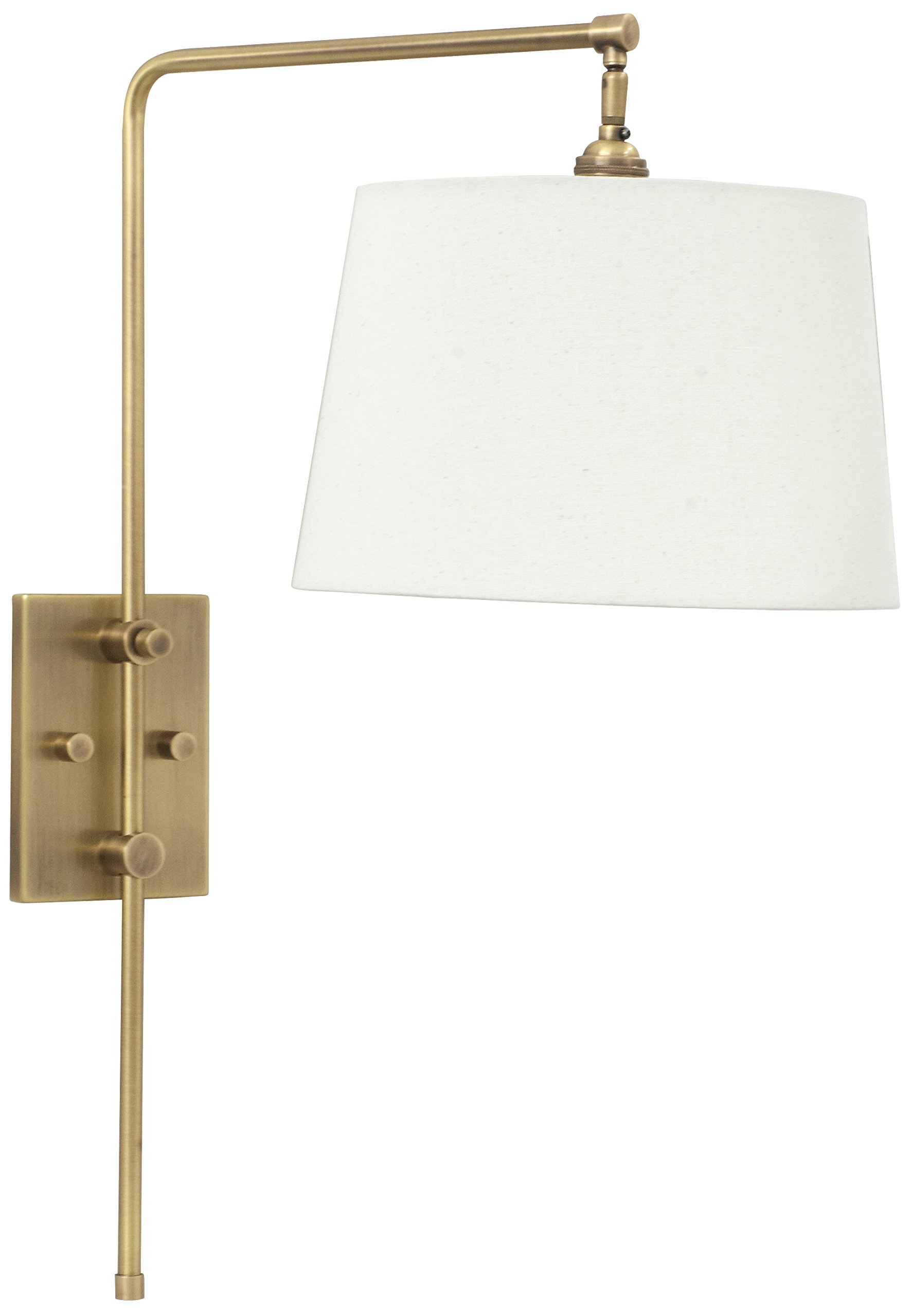 House of Troy CR725-AB Crown Point Wall Bridge Lamp in Antique Brass - Perfect for Bedroom Nightstand Lighting & Living Room Wall Decor