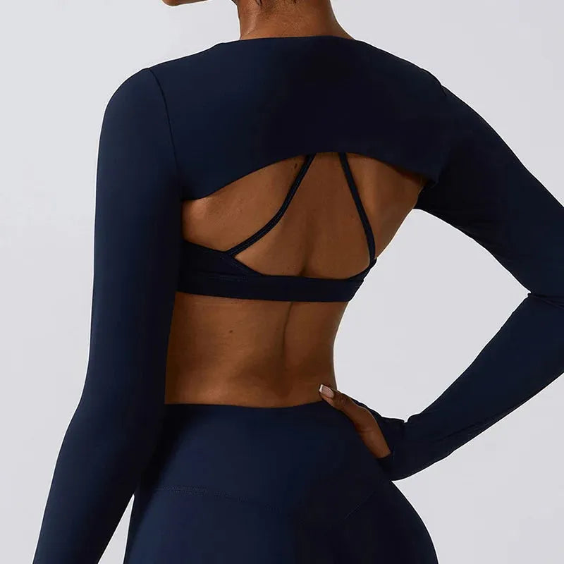 Women's Running Shirt & Yoga Tops - Long Sleeve Fitness Tight Workout Clothing for Gym, Sports & Yoga | Sexy Activewear for Women | Perfect for Cardio, Pilates & Outdoor Training