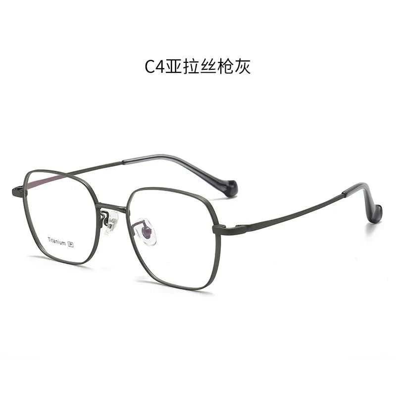 Aror Women's Full Rim Square Polygon Titanium Eyeglasses 495026 - Lightweight & Durable Glasses for Work, Reading & Fashion