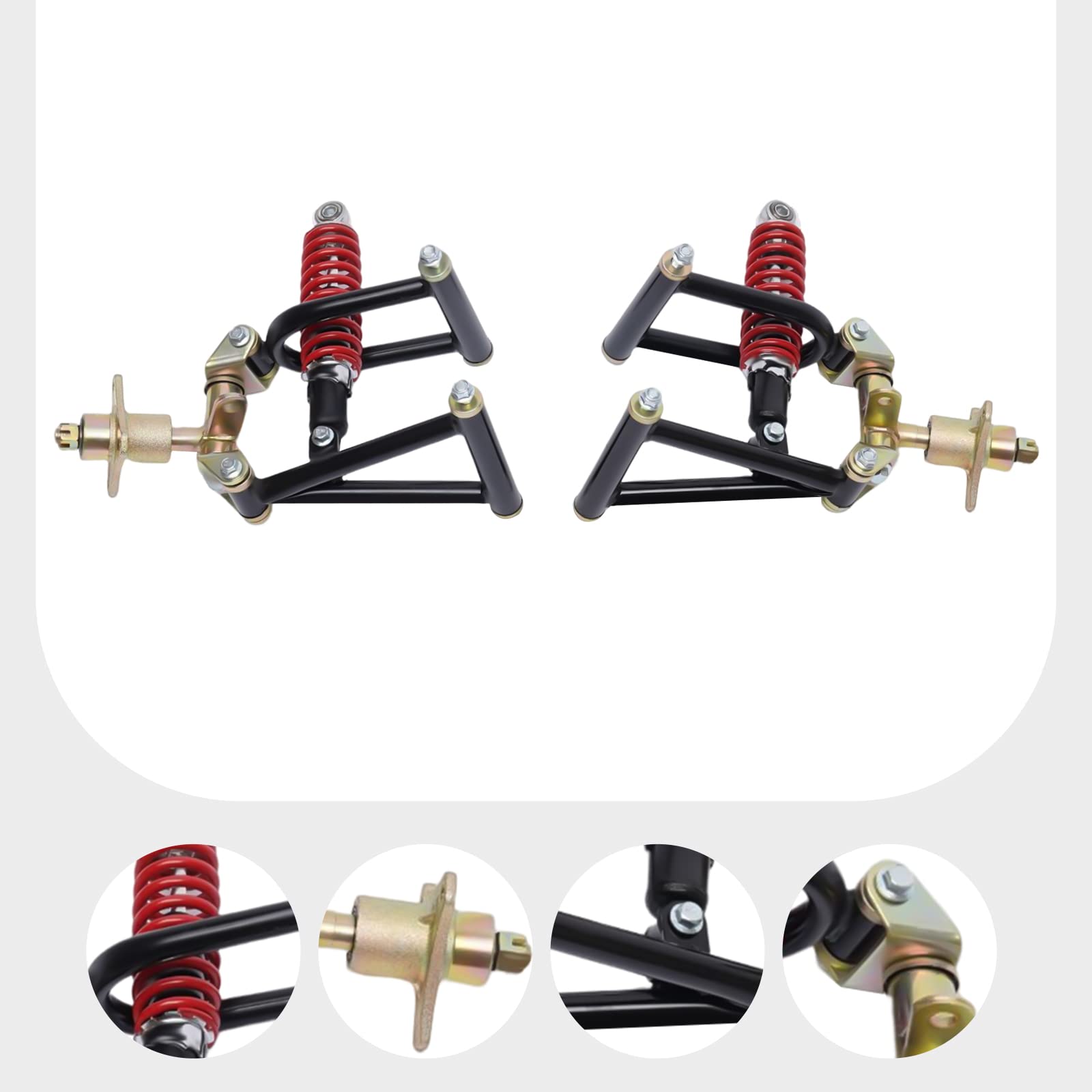 PanDair Front Suspension Swing Arm Assembly Kit for DIY Dirt Bike, Electric ATV, Quad Buggy & Go Kart - Heavy Duty Replacement Part (US Stock) | Perfect for Off-Road Adventures & Custom Builds