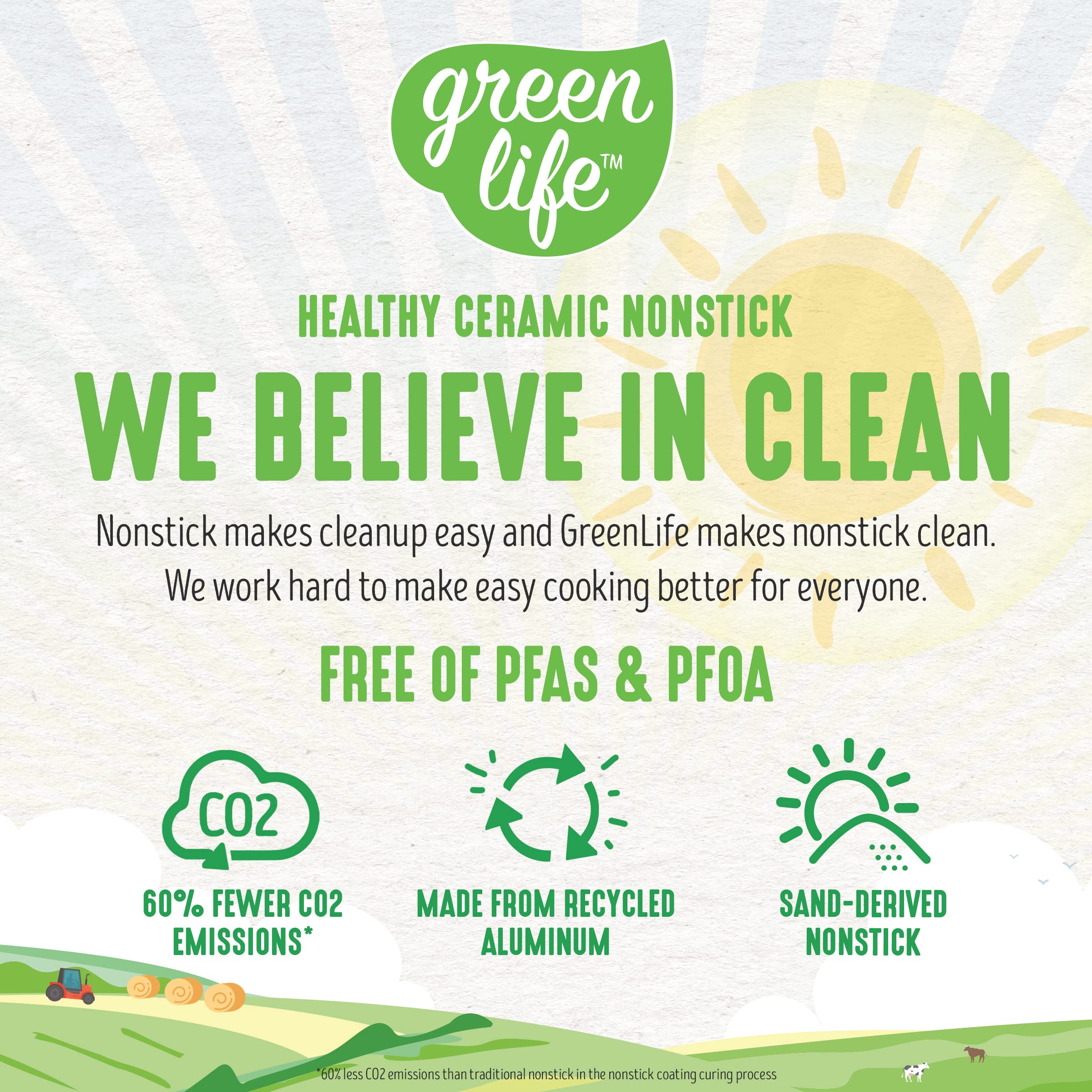 GreenLife Tri-Ply Stainless Steel Healthy Ceramic Nonstick 8