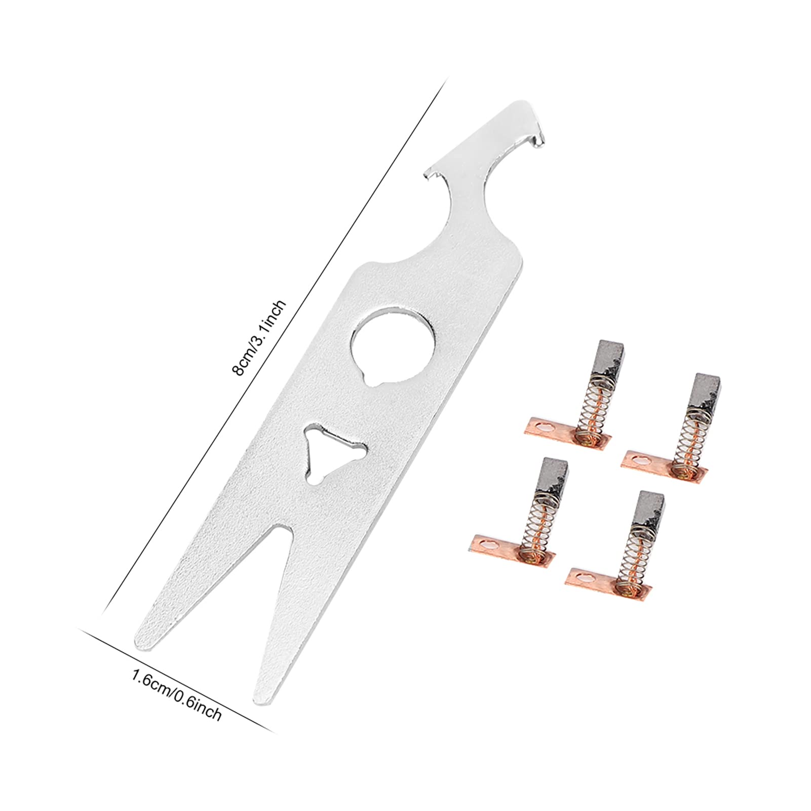 2 Pairs Carbon Brush Wrench Set - Nail Drill Handpiece Replacement Parts & Accessories for Professional Manicure & Pedicure Salon Tools (Perfect for Nail Art, Acrylic & Gel Extensions)