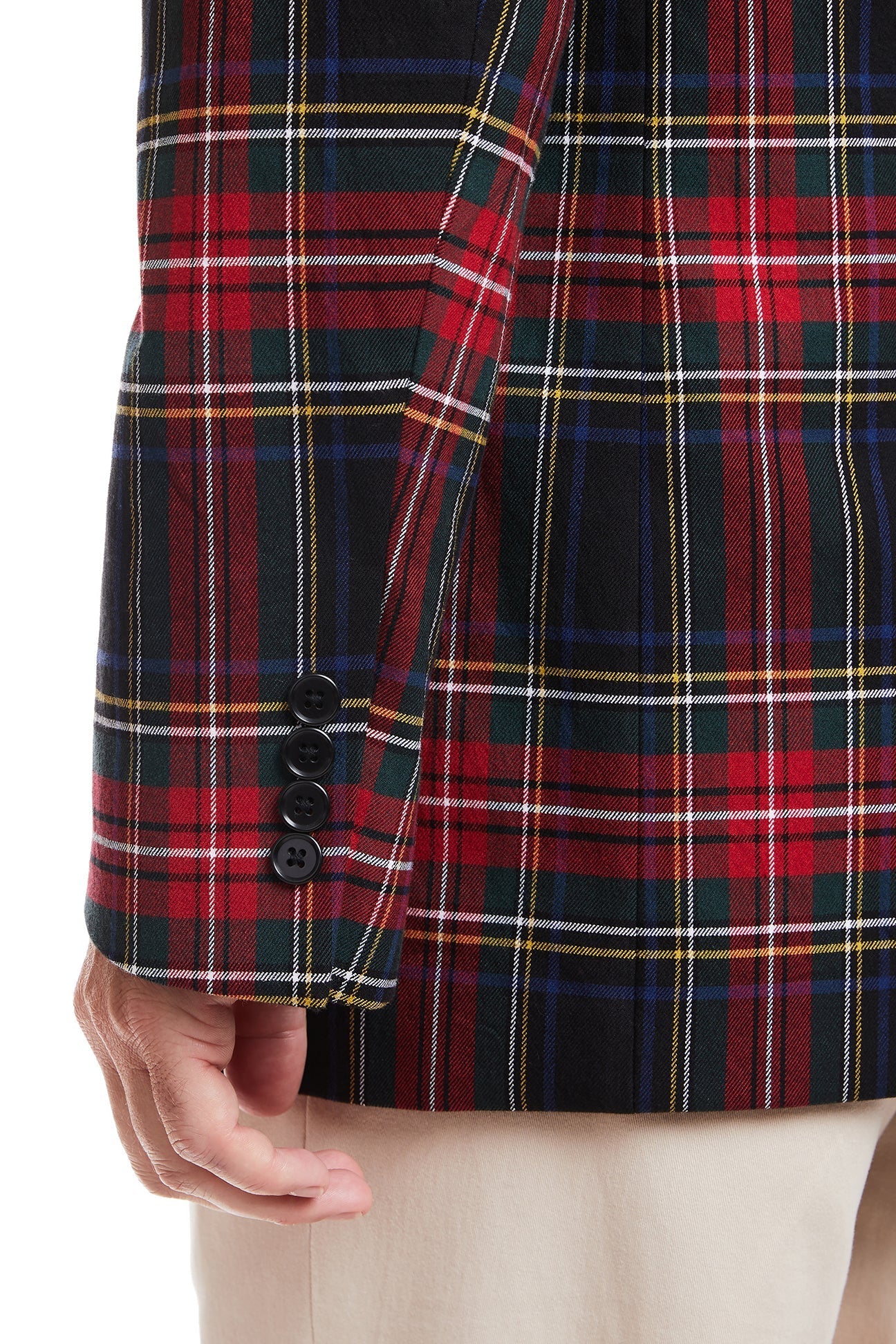 Philip Sportcoat Black Stewart Tartan - Premium Wool Blazer for Men | Perfect for Business, Weddings & Formal Events