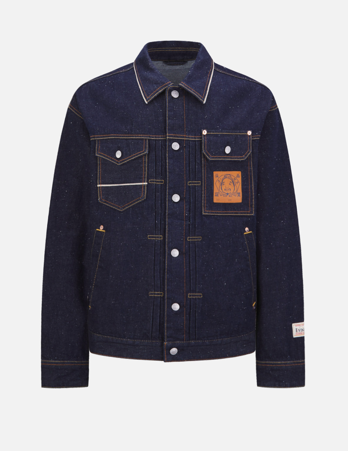 Brushstroke Daicock Distressed Denim Jacket for Men - Vintage Washed Denim Coat with Unique Paint Splatter Design | Perfect for Casual Outfits, Streetwear & Urban Fashion