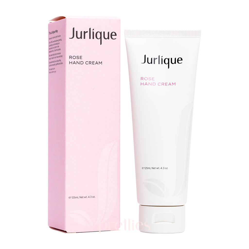 Jurlique Rose Hand Cream 125ml - Ultra Moisturizing, Nourishing Dry Skin Care with Natural Ingredients - Perfect for Daily Hydration, Gift Giving & Travel Essentials