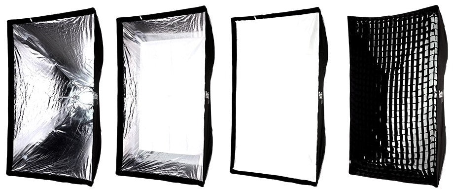 Phottix Raja 32x47 Inch Rectangular Softbox with Grid - Professional Photography Lighting for Studio, Portrait, and Product Shoots