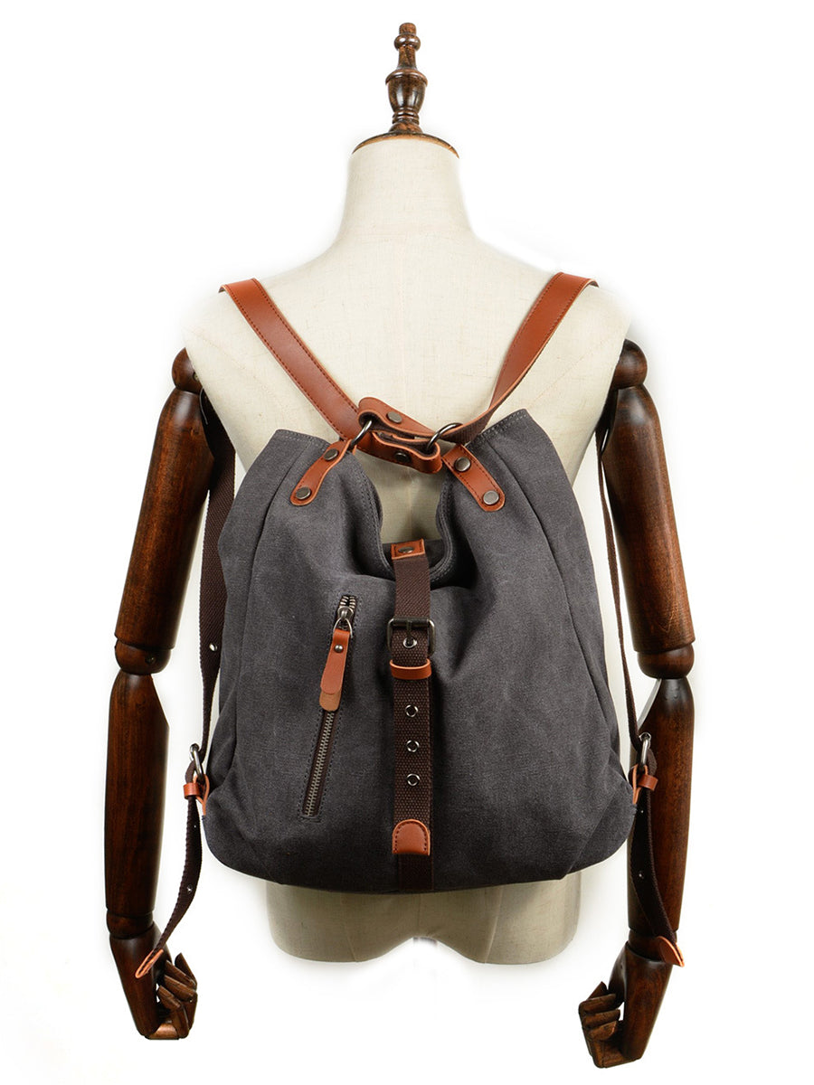 Stylish Women's Casual Canvas Shoulder Bag Backpack - Lightweight Crossbody Purse for Work, Travel & Everyday Use