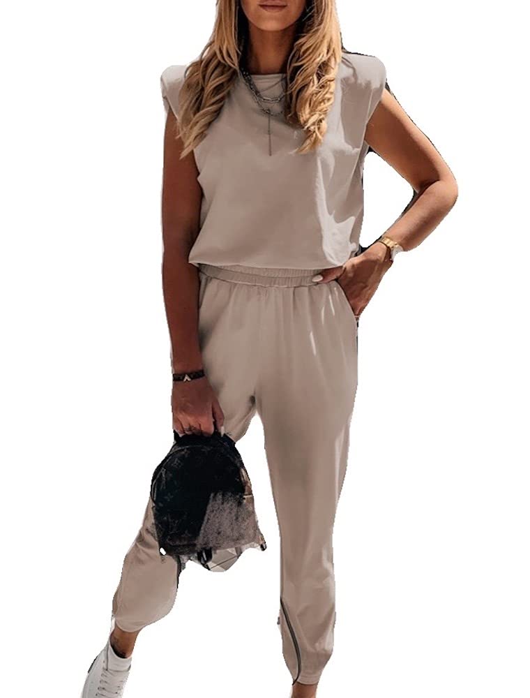 QUEENIE VISCONTI Women's Off-Shoulder Jumpsuit - Summer Casual Short Sleeve Beach Romper with Long Pants | Perfect for Beach Vacations, Pool Parties & Summer Outings