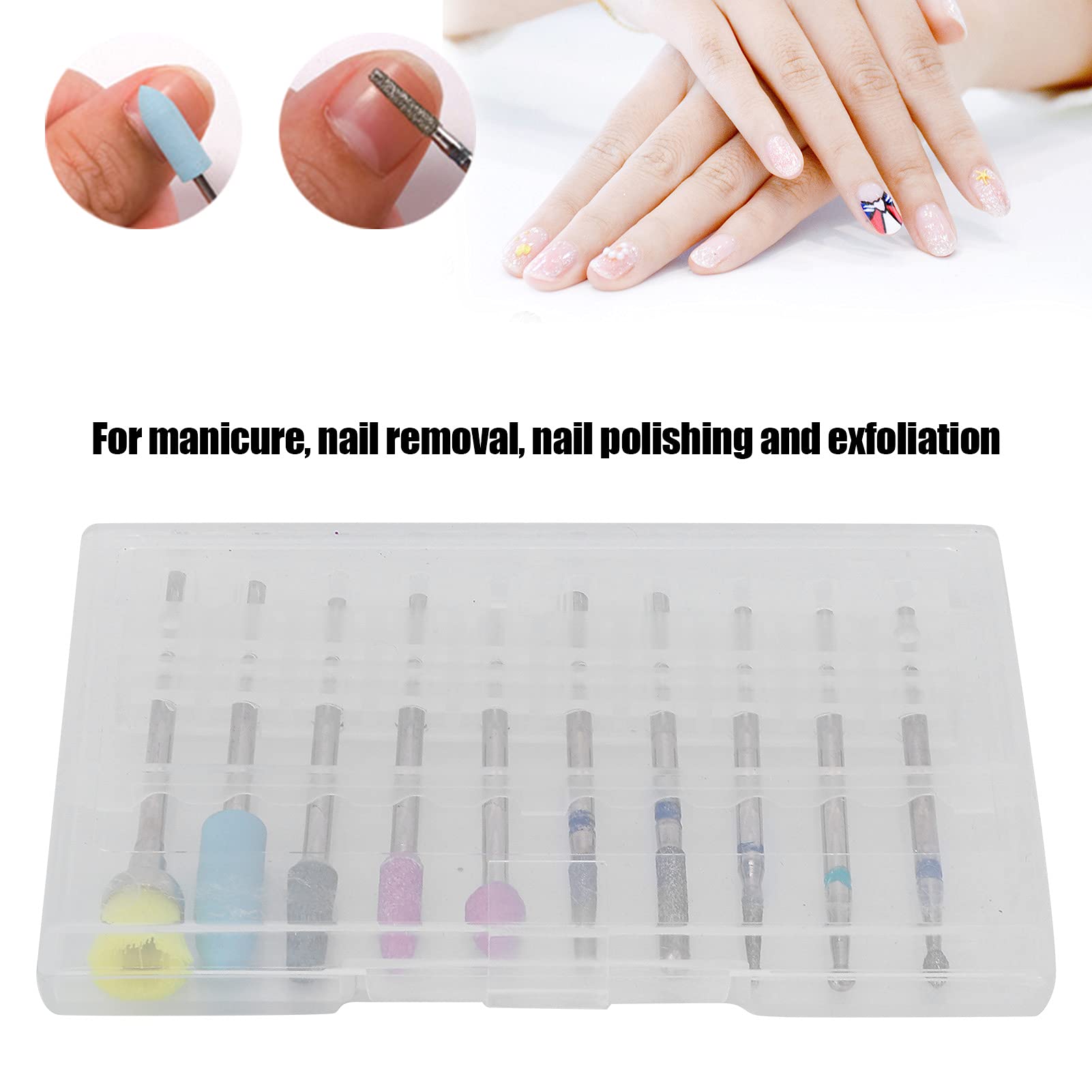 Professional Nail File & Drill Bits Set - Complete Pedicure & Manicure Kit for Nail Salon, Manicurists & Home Use | Perfect for Nail Care, Shaping & Polish Prep