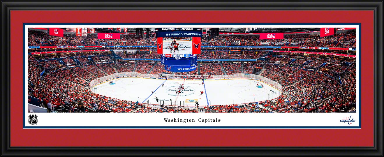 Washington Capitals Panoramic Posters & Framed Pictures - Premium NHL Wall Art by Blakeway Panoramas - Perfect for Home, Office & Sports Fan Cave Decor