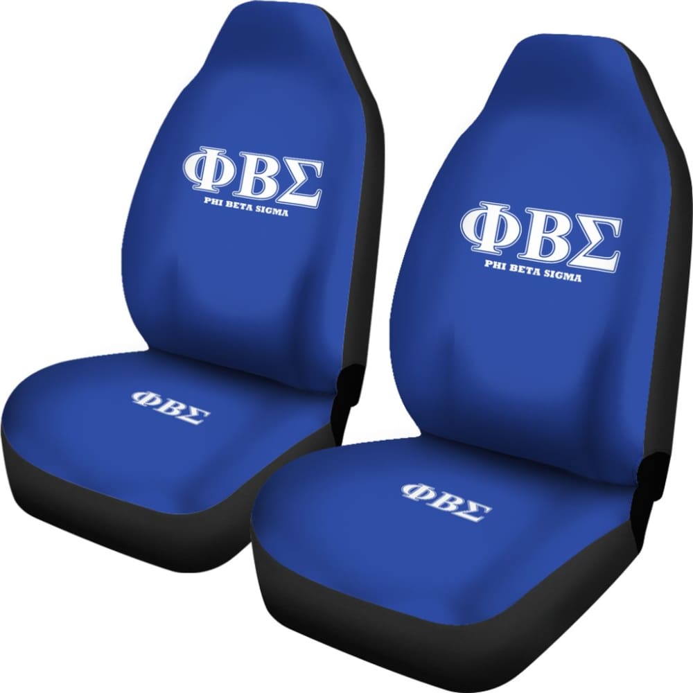 Phi Beta Sigma Fraternity Car Seat Covers for Cars - Premium Custom Fit Seat Protectors for African American Greek Organizations - Perfect for College Events, Road Trips and Brotherhood Rides
