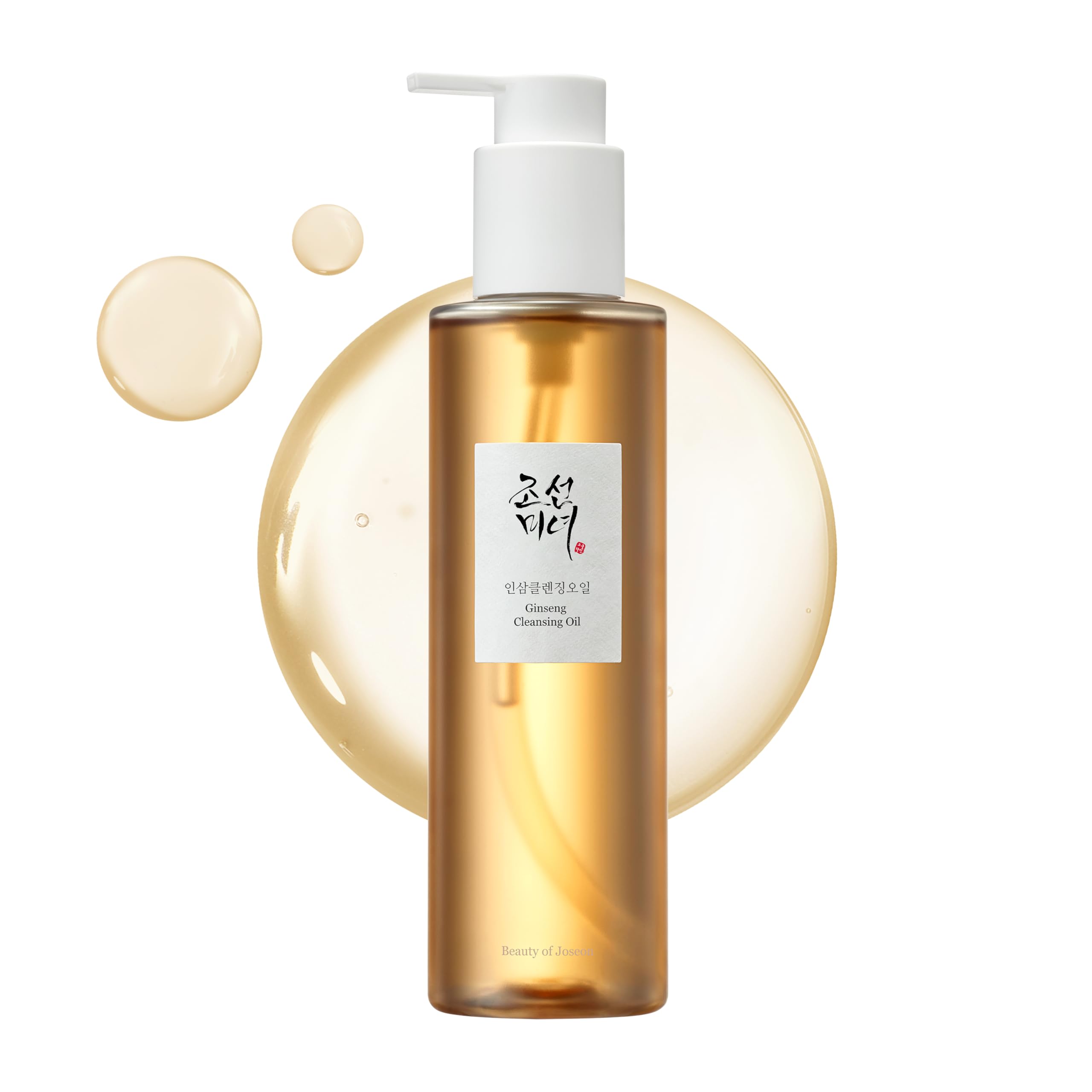 Beauty of Joseon Ginseng Cleansing Oil - Waterproof Makeup Remover for Sensitive & Acne-Prone Skin | Korean Skincare for Men & Women | 210ml (7.1 fl.oz) | Gentle Daily Cleanser for Double Cleansing Routine