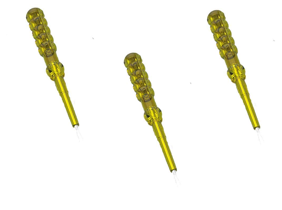 Cona Smyle MEGA Industrial Tester Screwdriver Set - Heavy Duty Electrical Voltage Detector (3-Pack) for Electricians, DIY Home Repairs & Automotive Maintenance