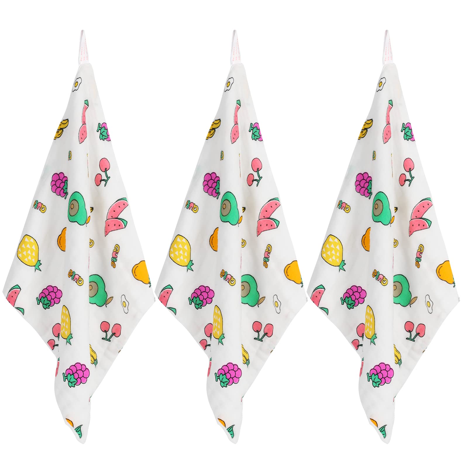 4 Pack Lemon & Cherry Kitchen Dish Towels Set - 16