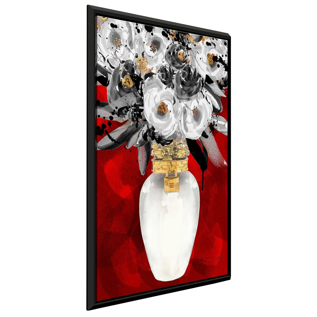Always Fresh Red by Jodi - Premium Floating Canvas Wall Art - Modern Home Decor for Living Room, Bedroom & Office