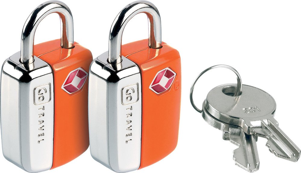 TSA Approved Luggage Locks (2-Pack) - Secure Travel Suitcase Locks with 2 Keys per Lock - TSA Key Padlocks for Airports, Cruise Ships & Backpacking - Essential Travel Accessories