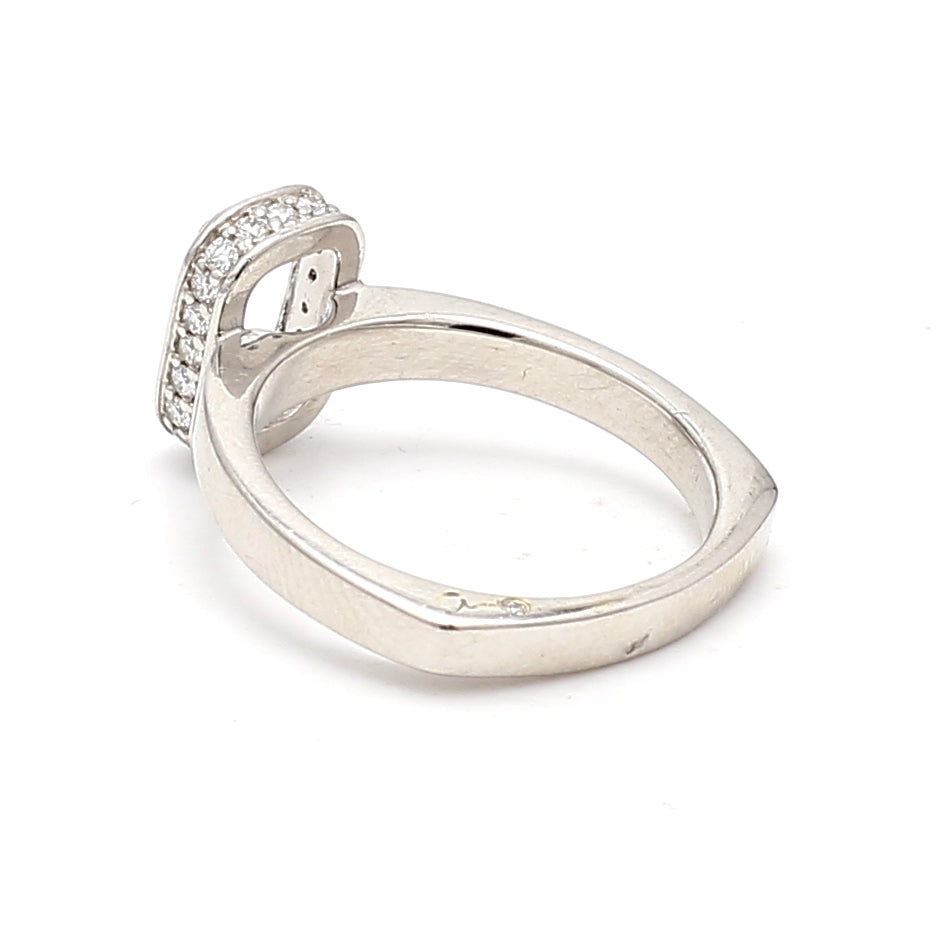 0.08 Carat Round Brilliant G SI2 Diamond Platinum Semi Mount Ring - Elegant Engagement & Wedding Band for Women, Perfect for Proposals, Anniversaries & Special Occasions