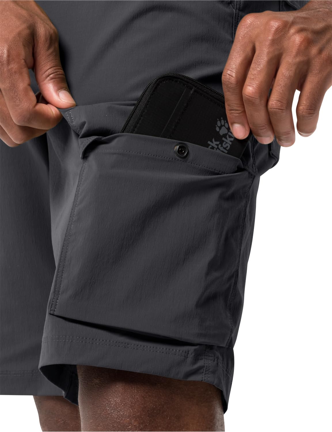 Jack Wolfskin Men's Hiking Shorts - Breathable Quick-Dry Outdoor Shorts for Hiking, Camping & Travel | Lightweight & Durable Performance Shorts