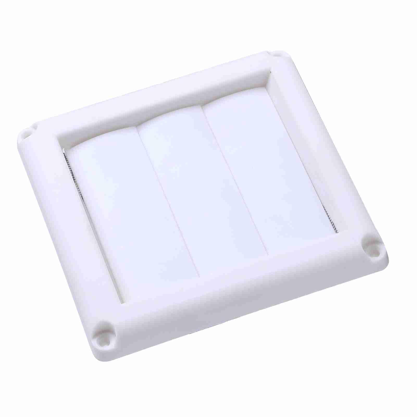 15x15cm White Plastic Air Vent Grille - Ceiling & Wall Mount Airflow Outlet with Filter for Home Ventilation (Ideal for Windows, HVAC, and Air Circulation Systems)