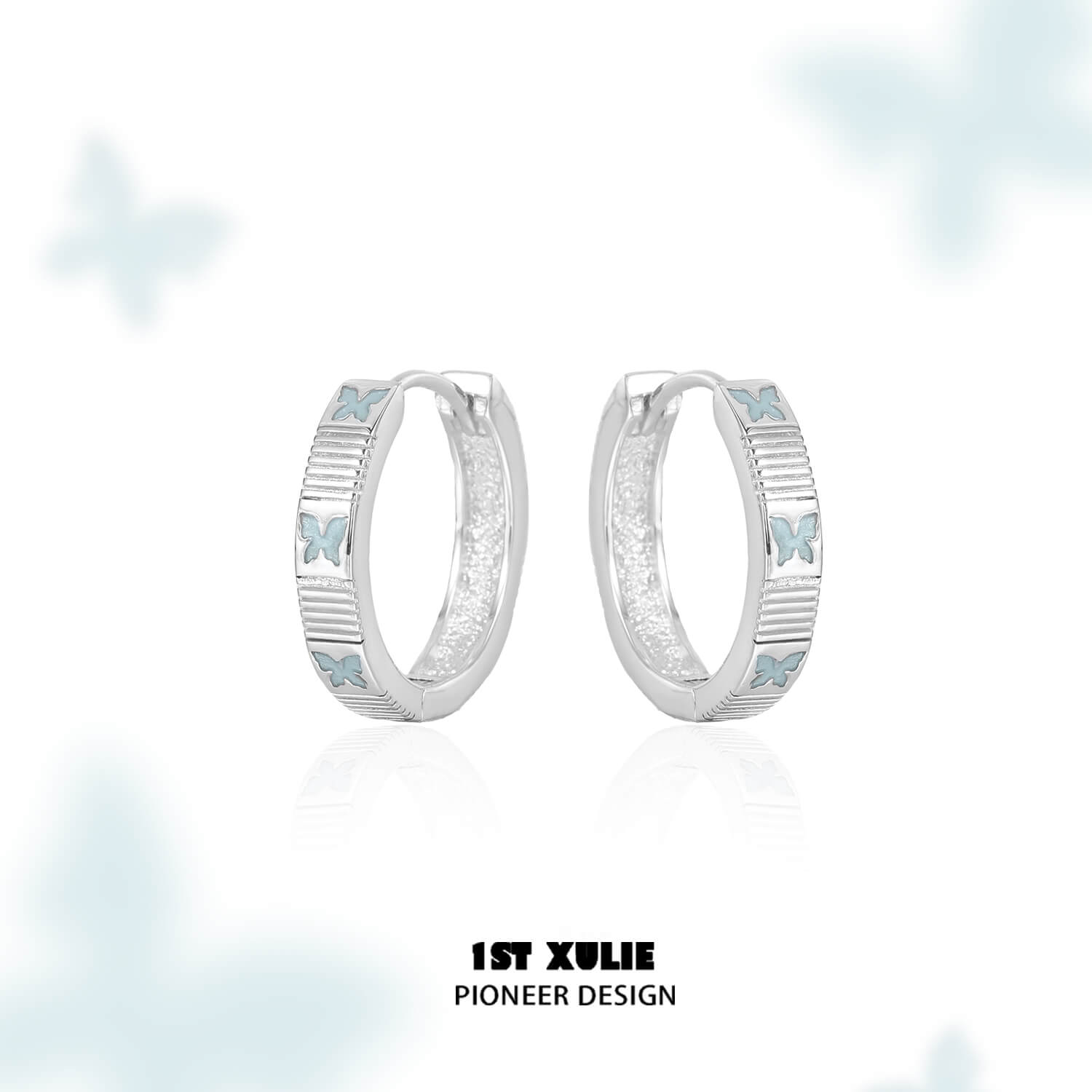 Whiterfly S925 Sterling Silver Zircon Rings & Earrings Set - Dainty Minimalist Jewelry for Women, Gift Box Included - Perfect for Everyday Wear, Date Night & Special Occasions