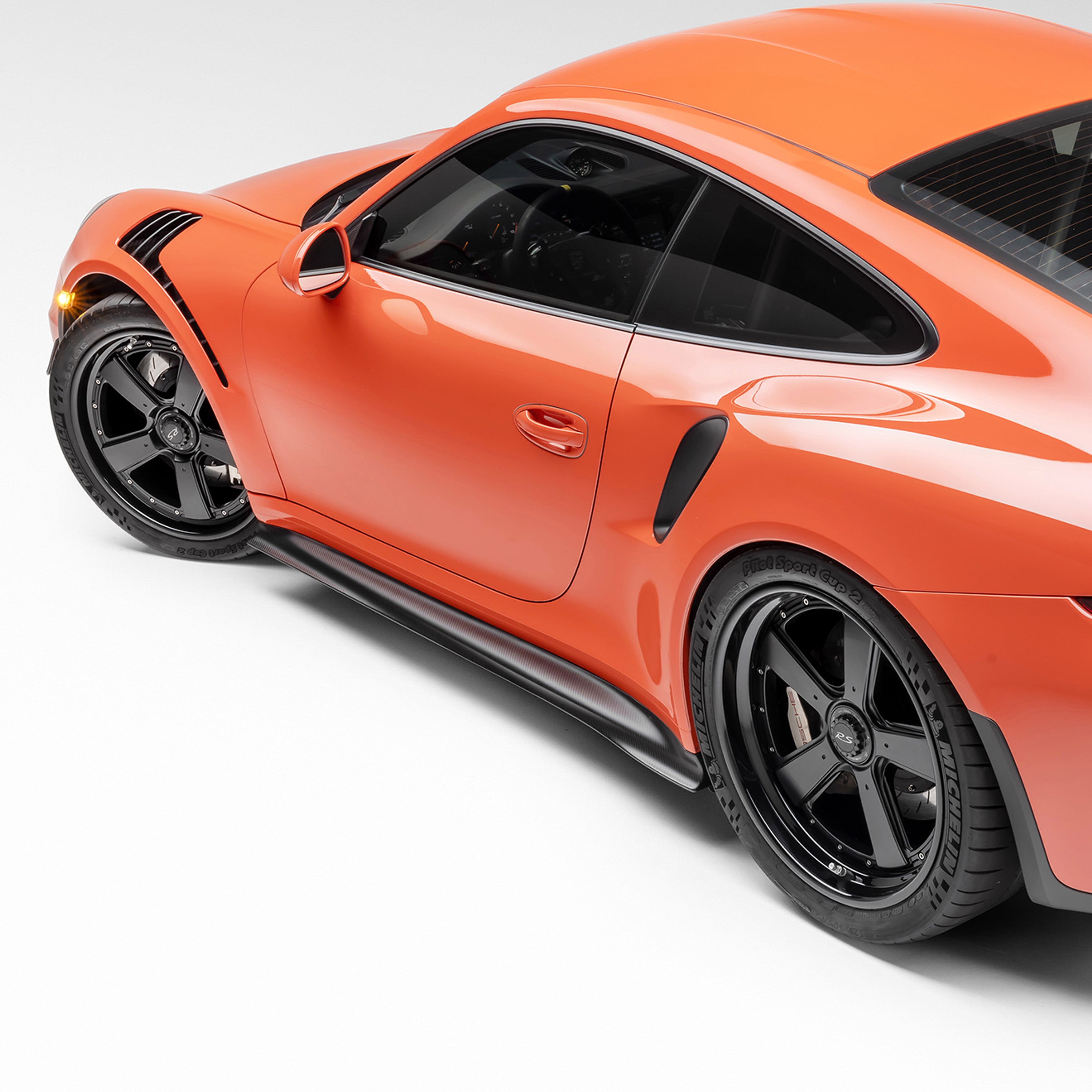Porsche 991.1 911 GT3 RS Aero Side Skirts - Carbon Fiber Body Kit for Enhanced Aerodynamics | Perfect for Track Racing & Performance Upgrades