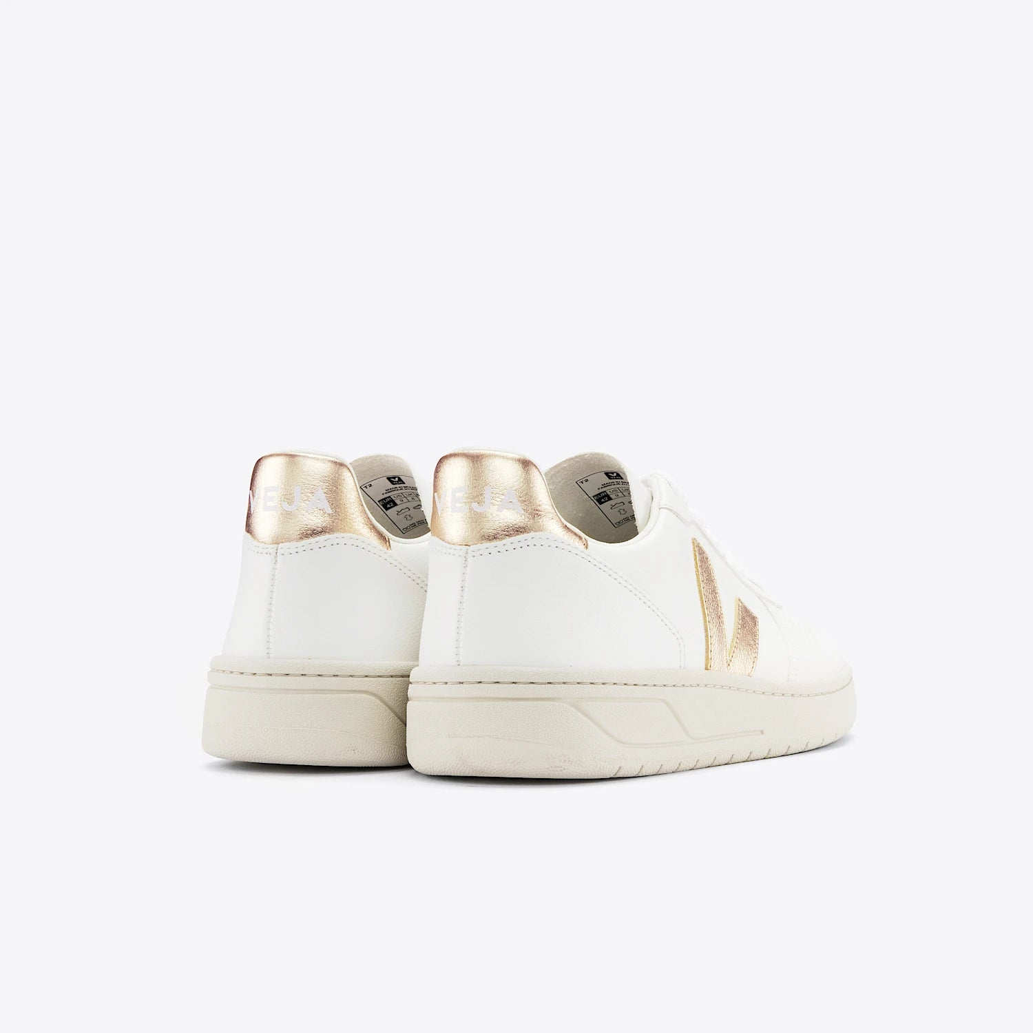 Veja Women's V 10 Leather Sneakers in White Platine - Stylish & Comfortable Vegan Shoes for Casual Wear, Work & Everyday Outfits