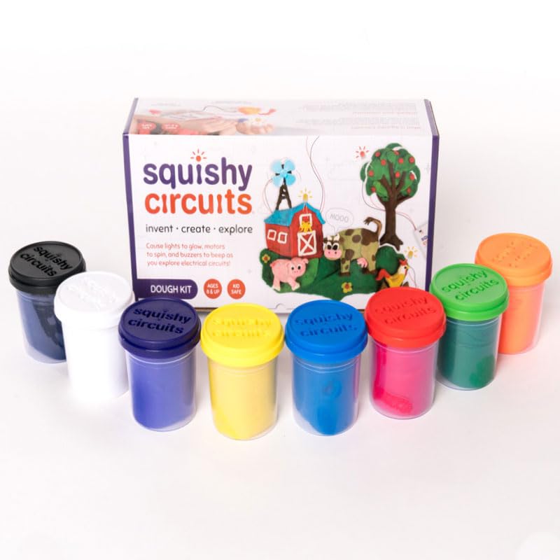 **Electric Circuit Dough Kit - STEM Science Learning Toy for Kids Ages 8-12 | Hands-On Play Dough Activity for Home, Classroom & Summer Camps | Fun Educational Gift for Young Engineers & Scientists**