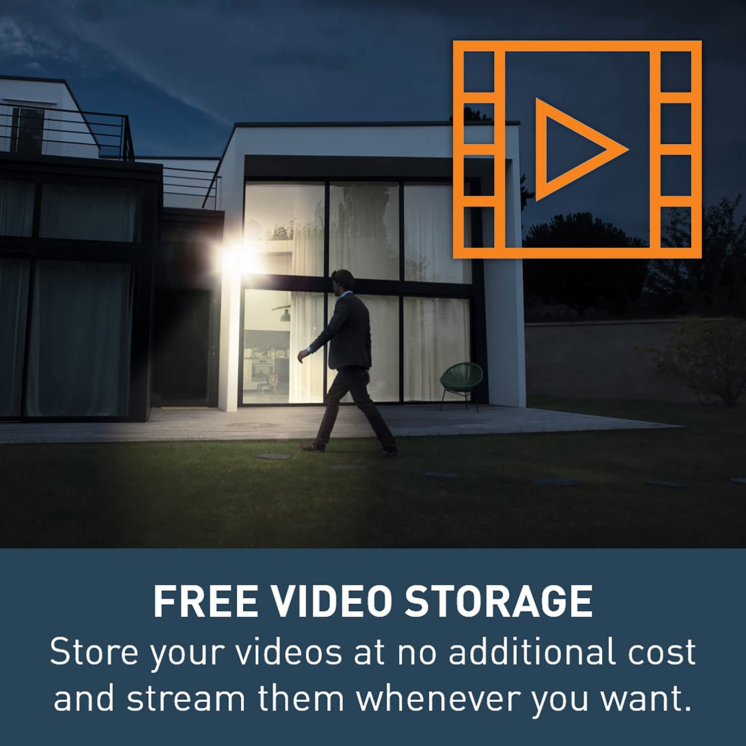 Netatmo Outdoor Security Camera - Wireless Smart WiFi Camera with 105dB Alarm, Built-in Floodlight & Motion Detection | NOCSUS Certified | Ideal for Home, Garage & Backyard Surveillance