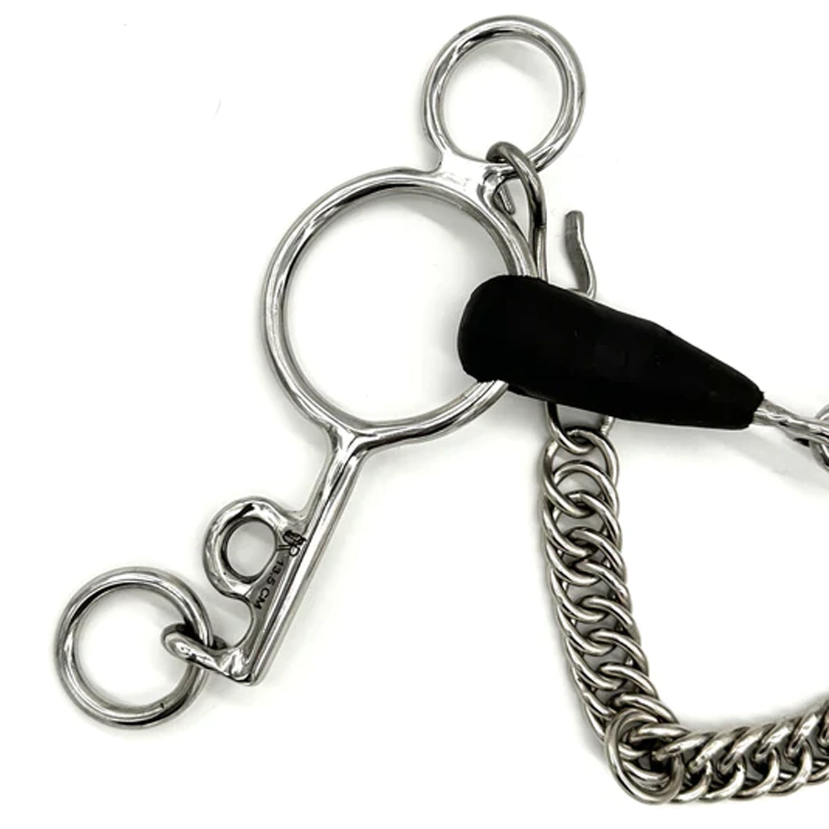 AJR Loose Ring Rubber Pelham Bit - Comfortable Horse Training Bit for Dressage & Jumping - Perfect for English Riding & Equestrian Sports