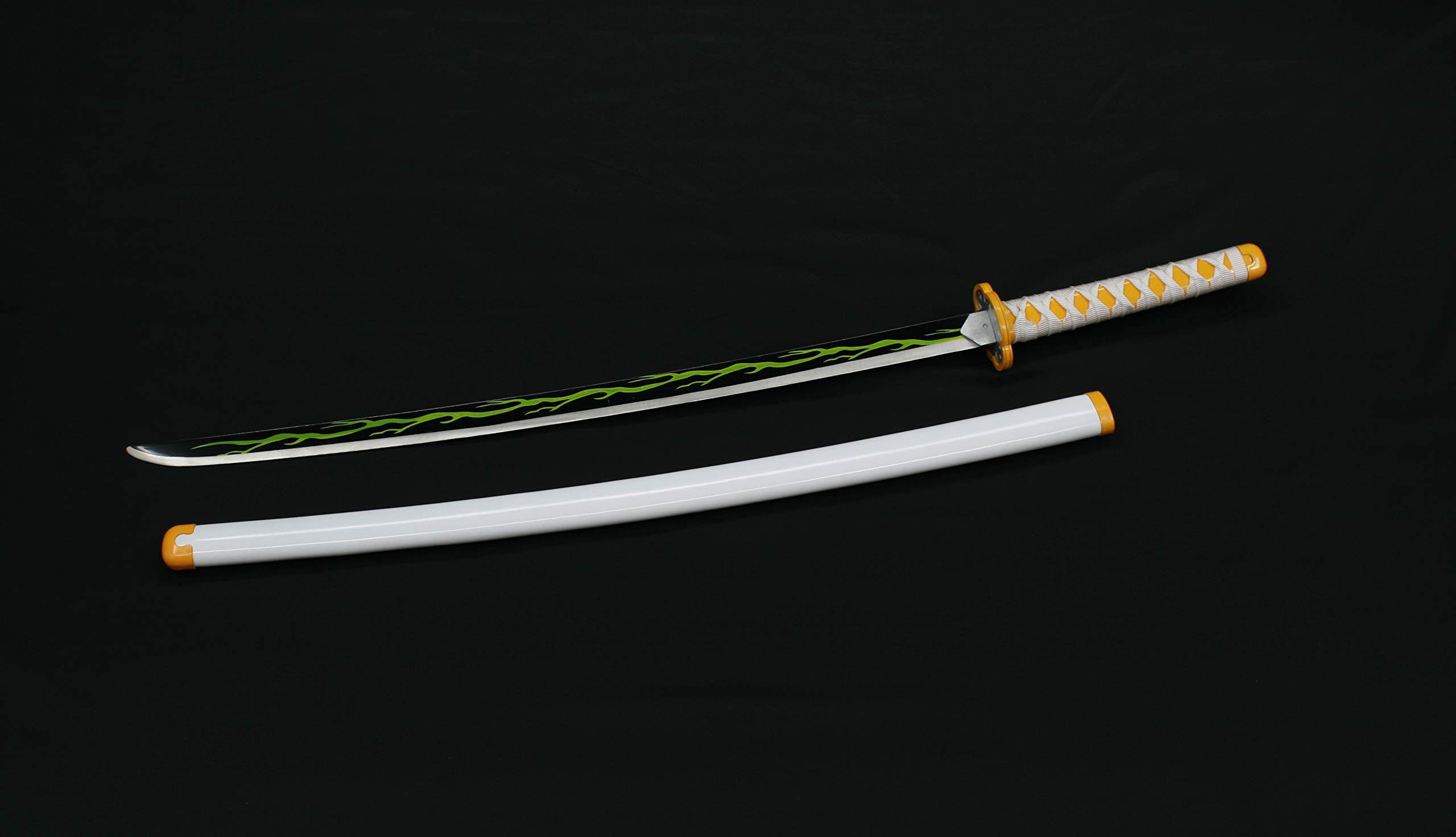 Demon Slayer Sword Replica - Kimetsu no Yaiba Tanjiro Kamado & Shinobu Kochou Cosplay Prop - Carbon Steel Anime Game Sword for Collectors & Cosplay Enthusiasts - Perfect for Halloween, Conventions & Display