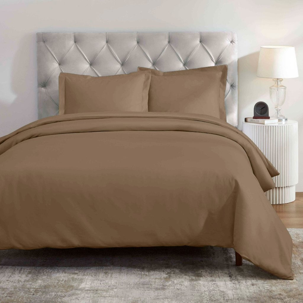 Luxury 1200 Thread Count Egyptian Cotton Duvet Cover Set - King Size, Soft Breathable Bedding for Hotel & Home Use