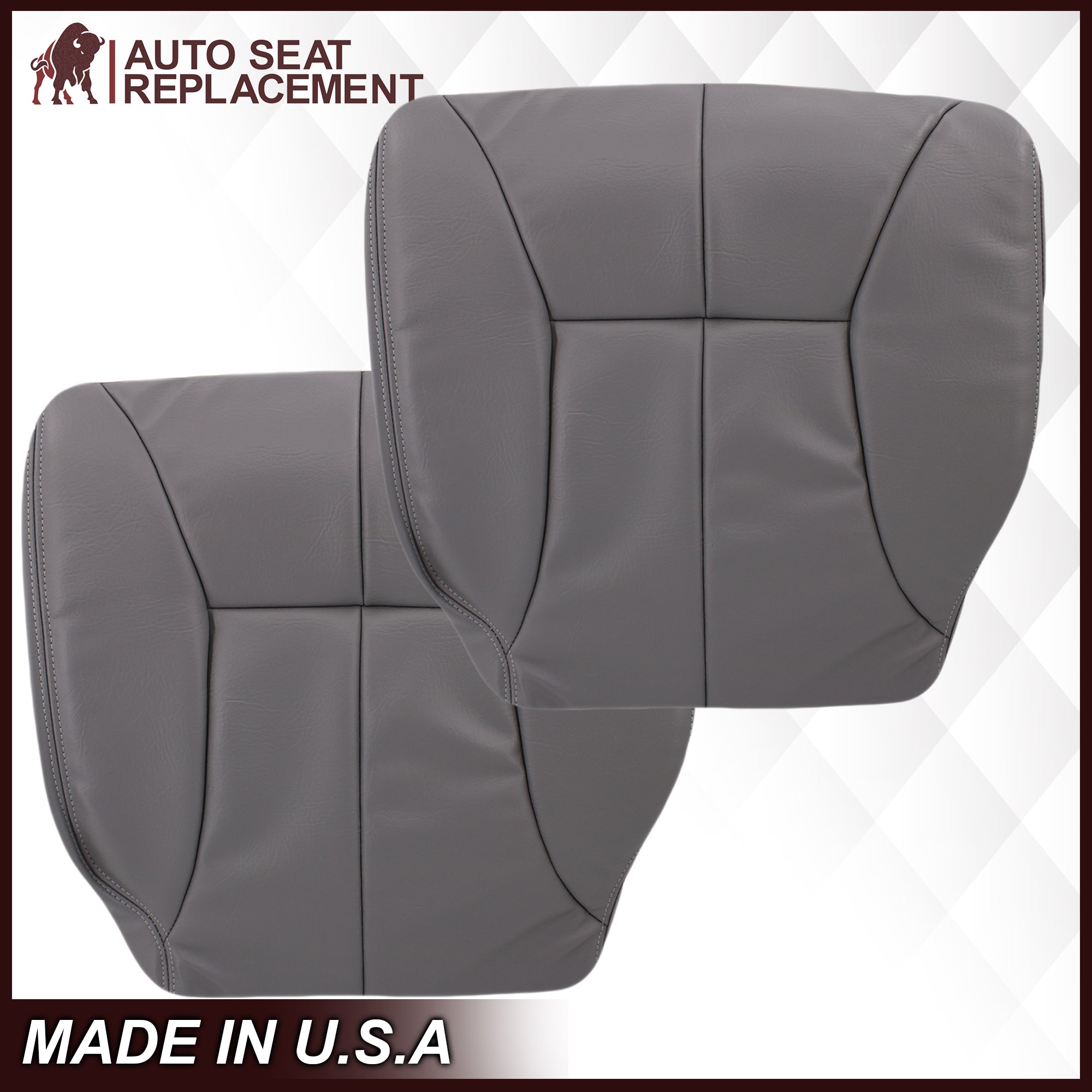 1998-2002 Dodge Ram 1500 2500 3500 Custom Fit Seat Covers - Premium Mist Gray Neoprene Protection for Truck Seats | Perfect for Work Trucks, Off-Roading & Daily Commutes