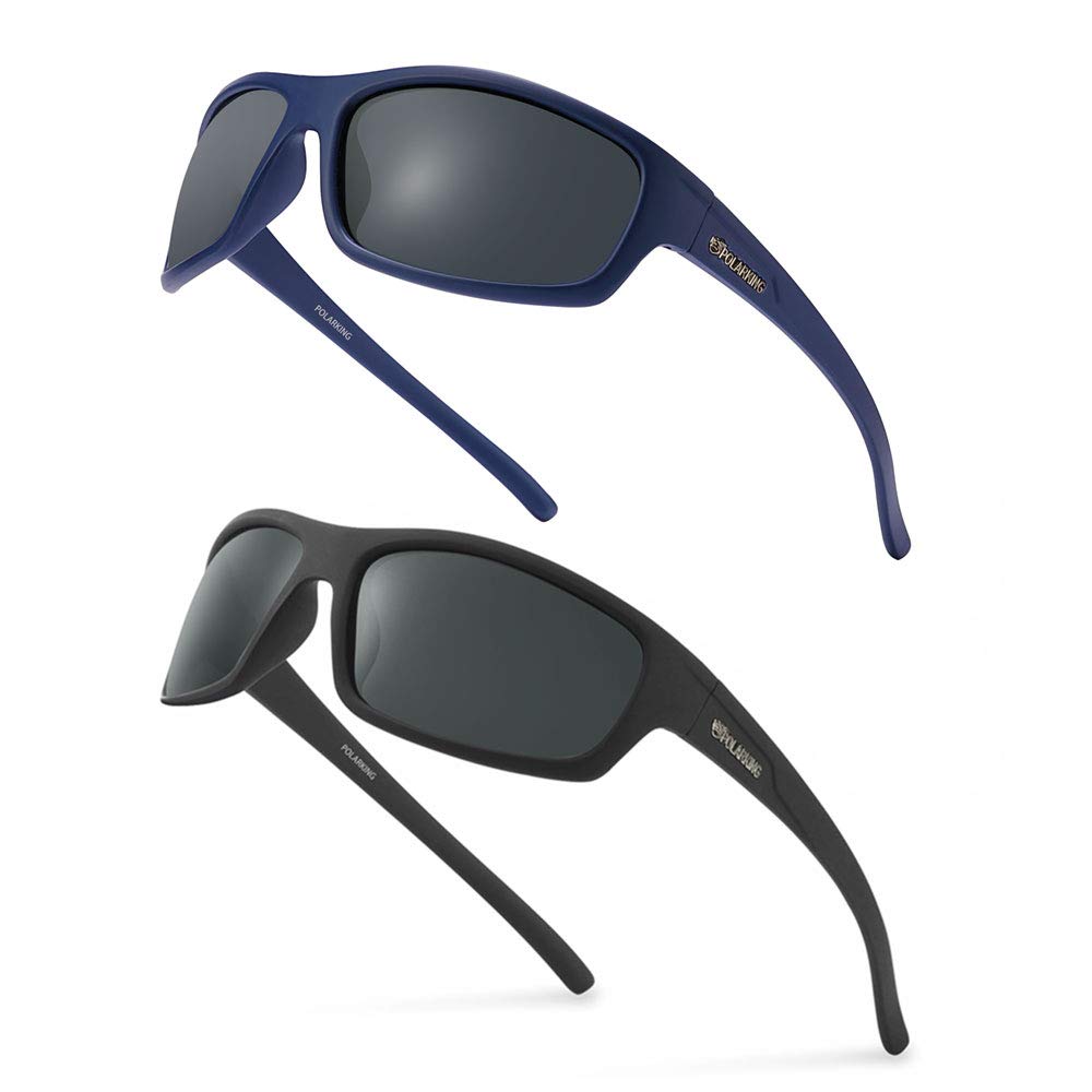 Polarized Sport Sunglasses for Men - Matte Finish UV400 Protection, Anti-Glare Mirror Lens - Perfect for Running, Cycling, Fishing & Outdoor Activities