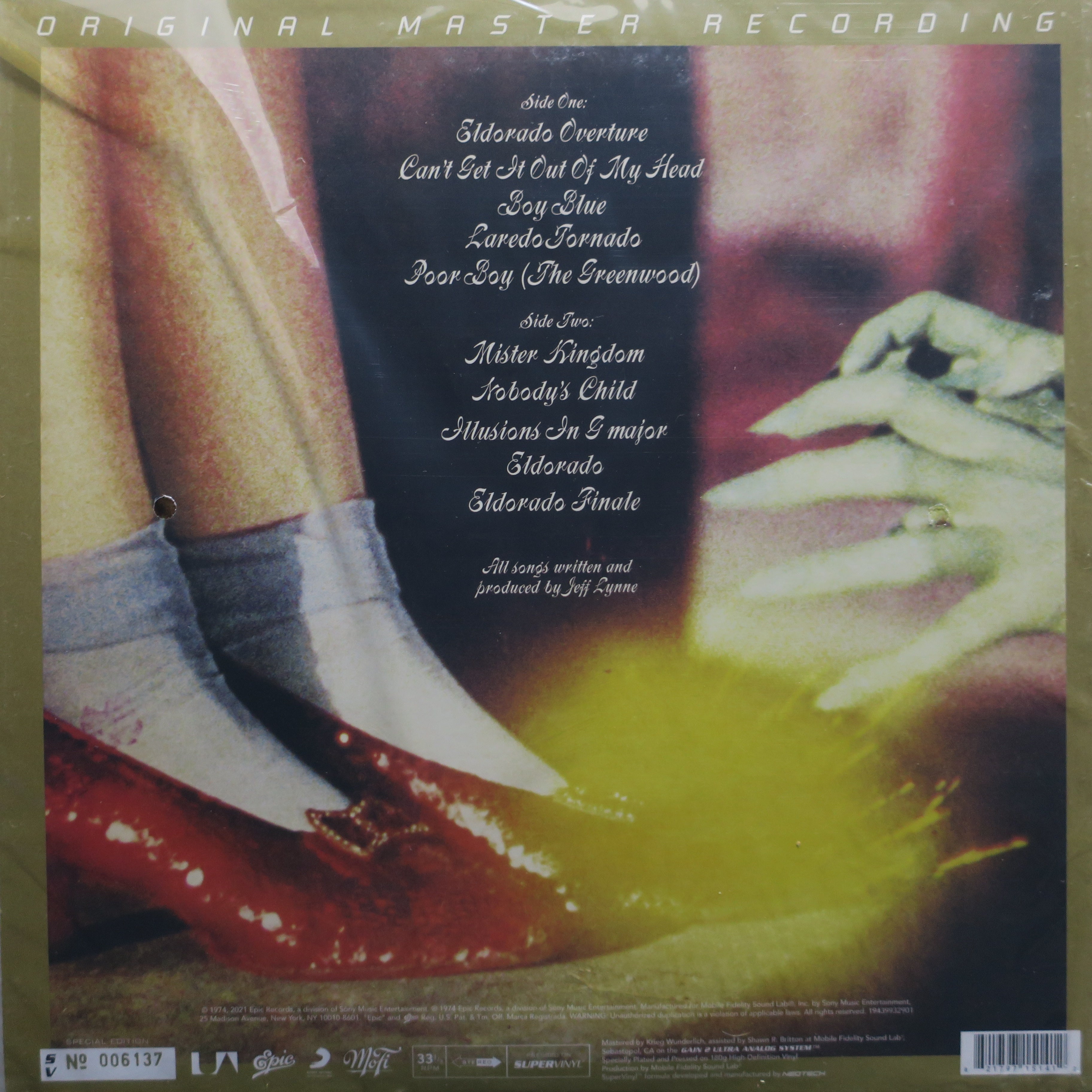 Electric Light Orchestra 'Eldorado' MFSL SuperVinyl 180g Audiophile LP Record - Perfect for Vinyl Collectors & Hi-Fi Music Enthusiasts