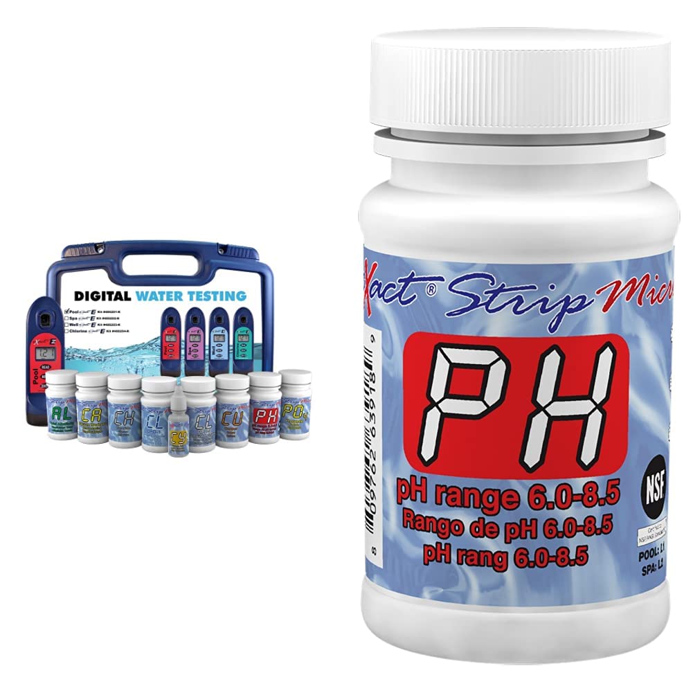 ITS 486201-KM Pool Exact EZ Photometer Master Pool Test Kit | 10-Parameter Water Testing for Chlorine, pH & More | Professional Swimming Pool & Spa Maintenance