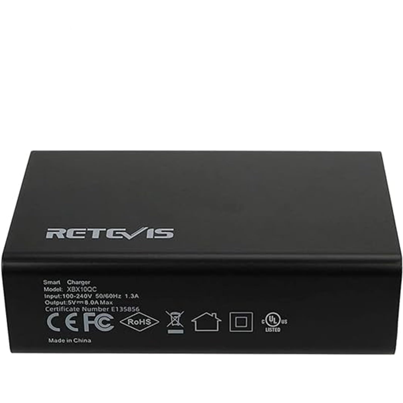 Retevis 5-Port USB Wall Charger for Walkie Talkies - Fast Charging Station Compatible with RT68 RB28 RT19 RT22P NR10 RT18 RT22S H777 RB89 RT86 RT45P RB29 Baofeng Cobra HYT Radios & iPhone - Perfect for Home, Office, and Emergency Communication (1 Pack)