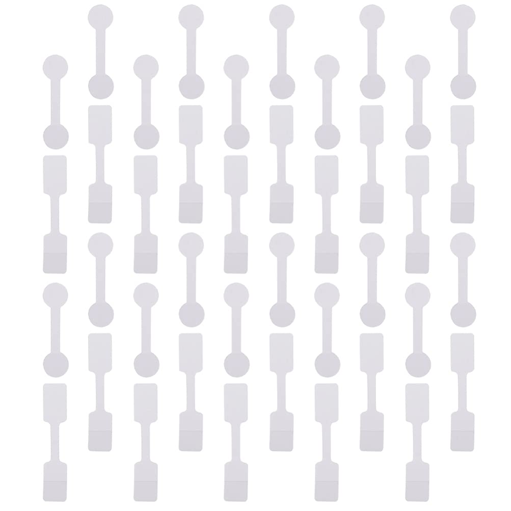 iplusmile Blank Jewelry Stickers - 500pcs White Circle Stickers for Necklace, Ring, Earrings, Jewelry Tags & Identification Labels - Perfect for Jewelry Display, Crafting, and Organizing Small Items