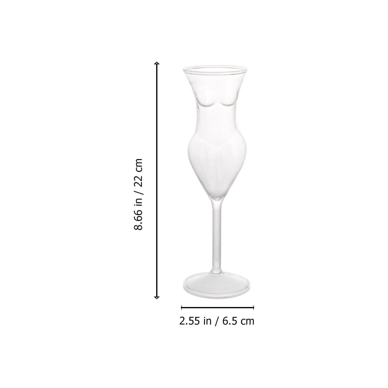 2Pcs Naked Women Cocktail Glasses - Creative Body Shaped Whiskey & Wine Glasses for Bachelor Parties, Home Bars & Unique Gifts - Perfect for Cocktail Nights, Bachelorette Parties & Adult Themed Events