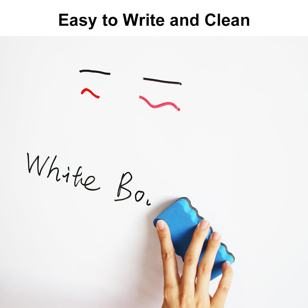 Magnetic Whiteboard 32x44 Inch - Aluminum Frame Dry Erase Board for Wall with Detachable Marker Tray | Perfect for Home Office, Classroom, Kitchen Memo & Planning | Wall Mount Whiteboard for School, Office & Home Organization