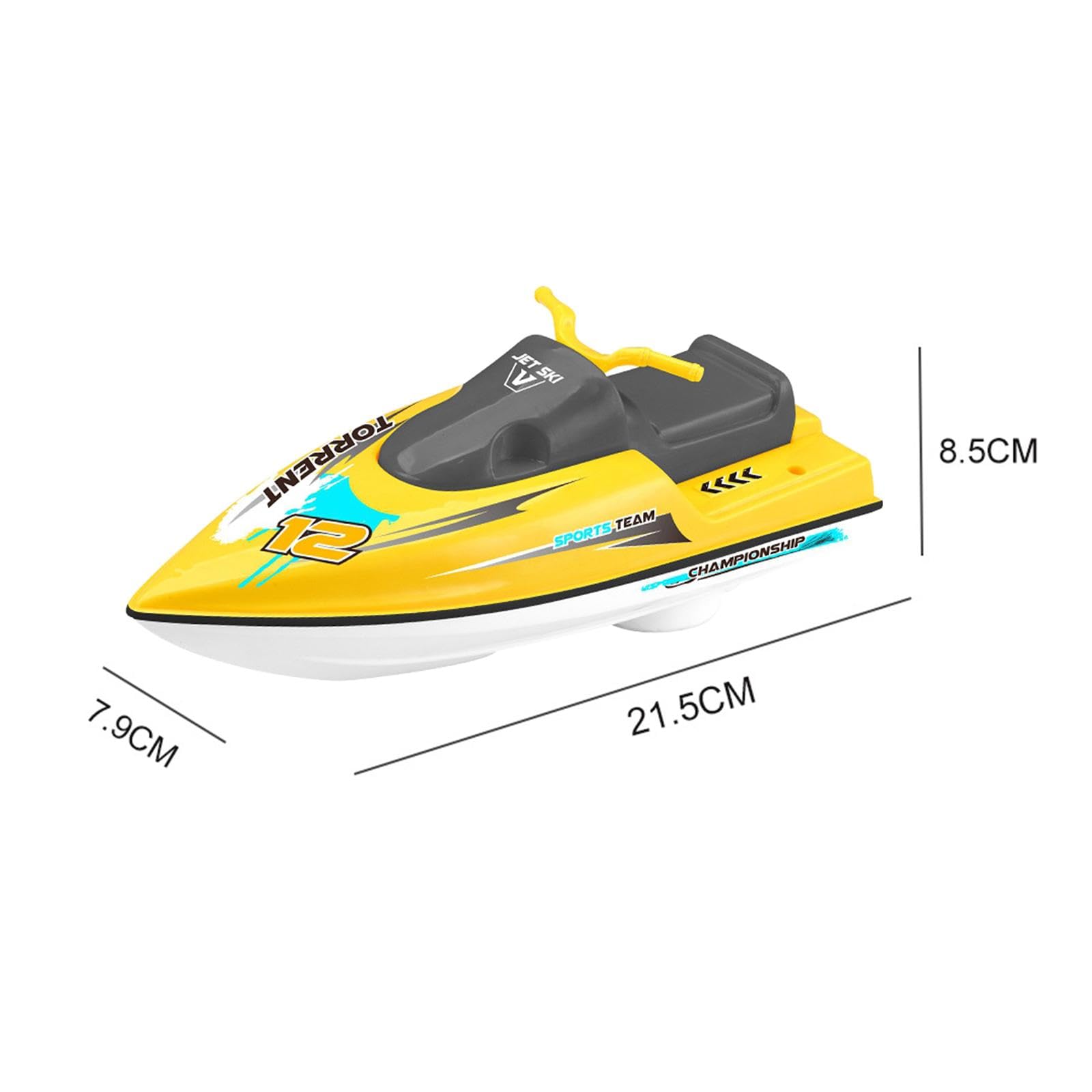 **MagiDeal Electric Speed Boat Toy for Kids - Remote Control Water Racing Boat, Fun Bath Toy & Pool Toy for Toddlers, Perfect Gift for Boys & Girls (Yellow) - Great for Bath Time, Pool Parties & Outdoor Water Play**