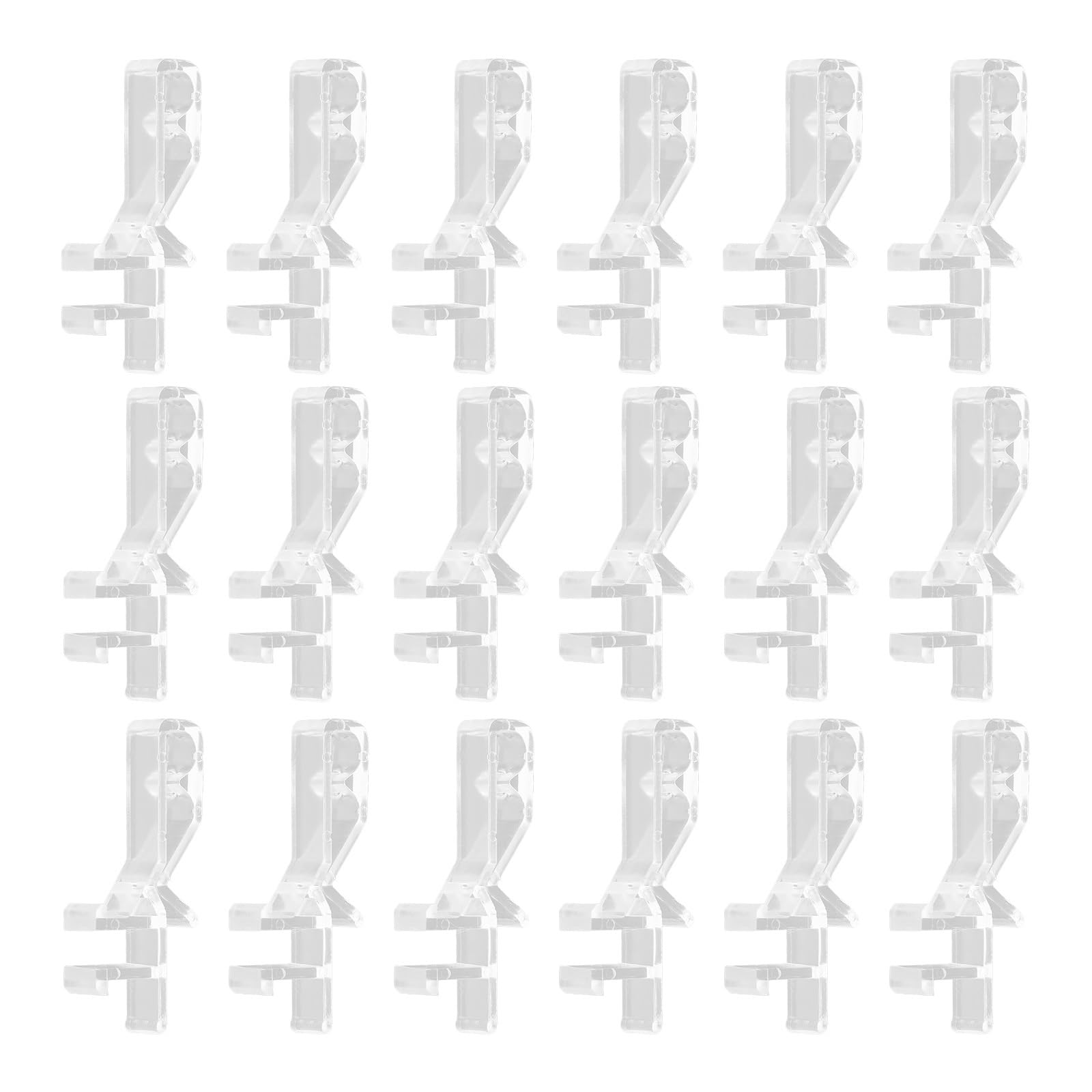 20PCS Hidden Valance Clips for Horizontal Blinds - Invisible Blind Retainer Clamps, Replacement Window Valance Clips for Home & Office (Perfect for Living Room, Bedroom, Kitchen Window Treatments)