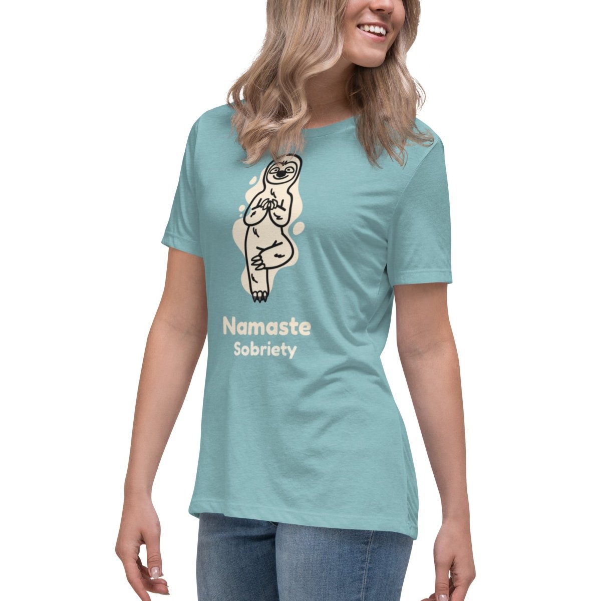 Women's Harmony Sloth Relaxed T-Shirt - Soft & Comfortable Casual Tee for Everyday Wear, Lounge & Outings