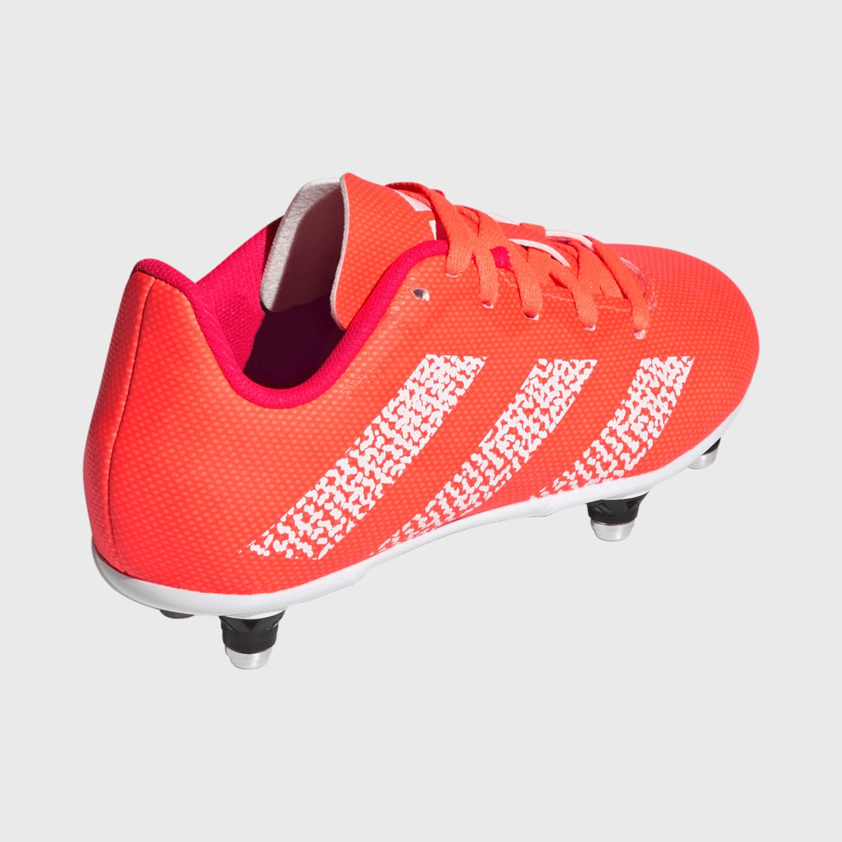 Adidas Junior SG Rugby Boots for Kids - Solar Orange | Firm Ground Soccer Cleats for Youth Rugby & Football Matches | Perfect for Outdoor Sports & Training
