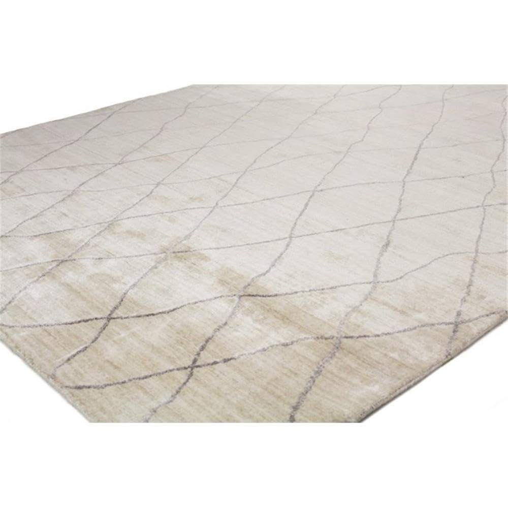 Bashian Terrain Hand Loomed Ivory Area Rug - Soft Bohemian Style Rug for Living Room, Bedroom & Nursery - Perfect for Home Decor and Cozy Spaces