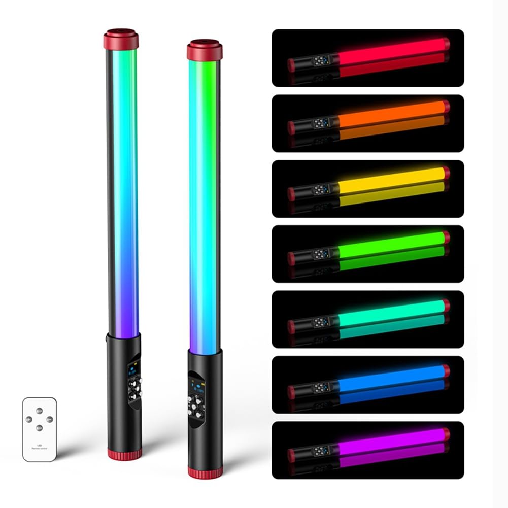 Qwertfeet 3000-6000K Adjustable RGB LED Light Bar - Professional Photography Fill Light, Ambient Lighting & Underwater Diving Handheld Light - Perfect for Studio, Vlogging, and Marine Exploration