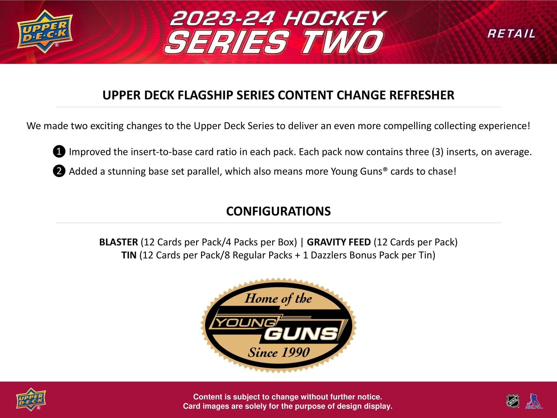 2023-24 Upper Deck Series 2 Hockey Tin - NHL Trading Cards Collection for Collectors & Fans - Perfect for Gifts, Trading, and Display