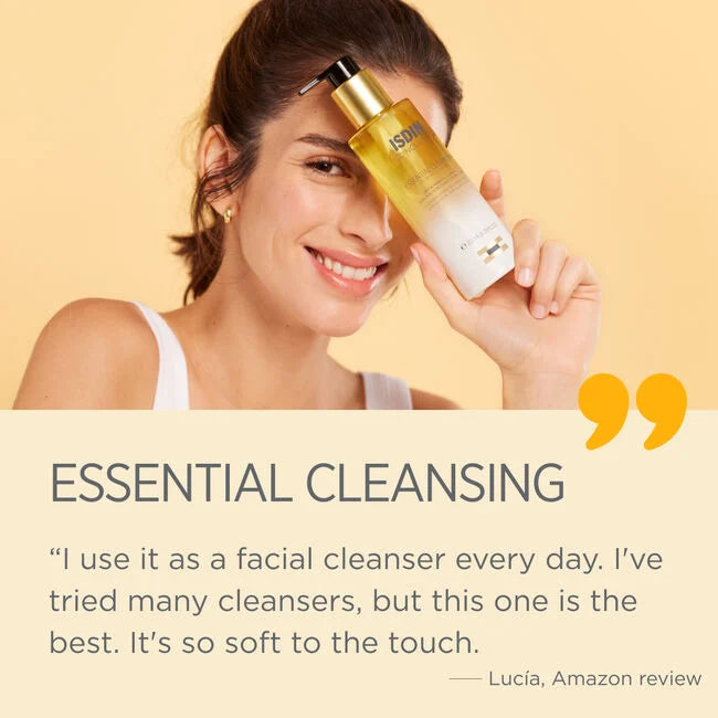 ISDIN ISDINCEUTICS Essential Cleansing Gel - Gentle Face Wash for Sensitive Skin | Daily Skincare Routine, Morning & Night Cleanser for Healthy Glow